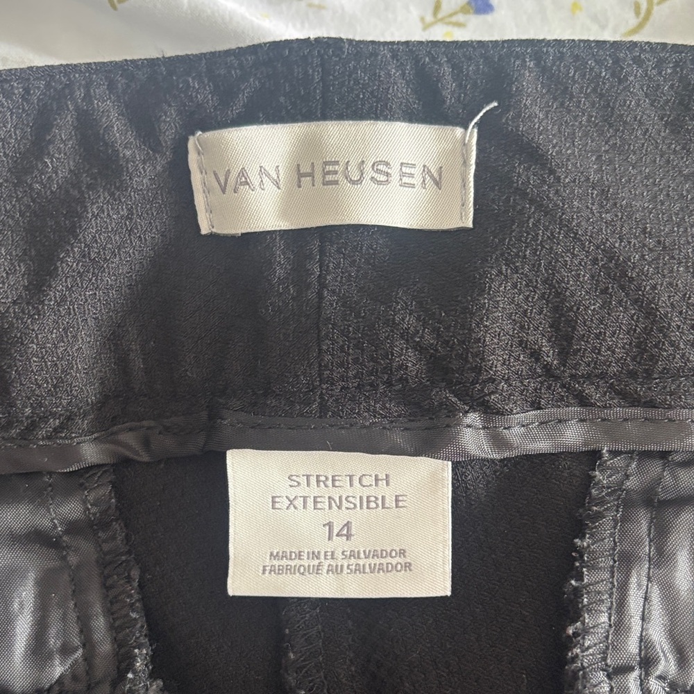 Van Heusen black Stretch ankle pants - Picture 2 of 5